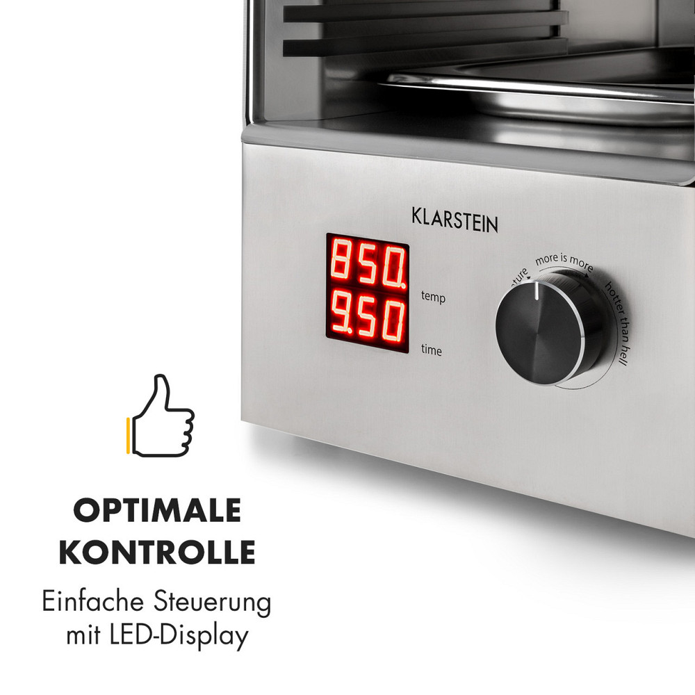 Стейк-реактор 2.0 - версия из нержавеющей стали - гриль для помещений, высокотемпературный гриль 1600 Вт, 850 Ровно - изображение 7