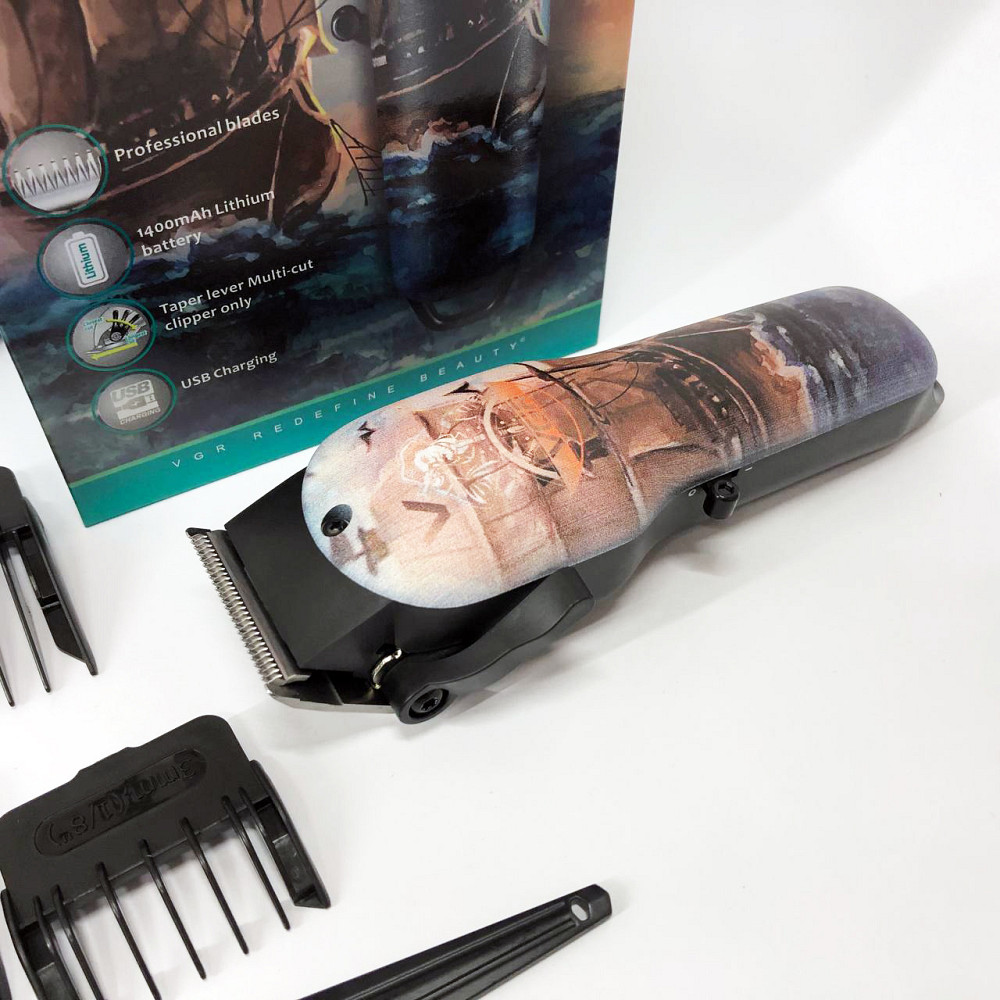 Електрична машинка для стрижки потужна VGR V-690, Машинка для стрижки волосся професійна SQ-10 Івано-Франківськ - фото 9