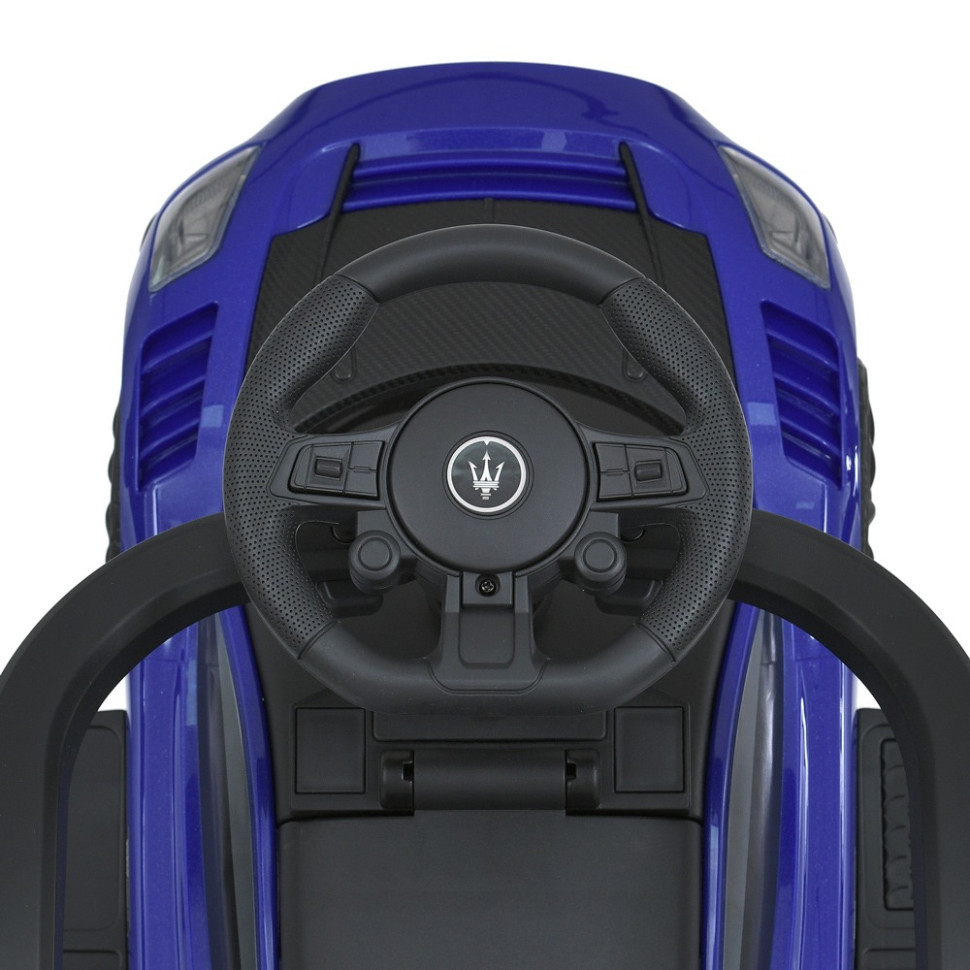 Дитяча каталка-толокар 2 в 1 M 5106-4 синій, з батьківською ручкою Вінниця - фото 2