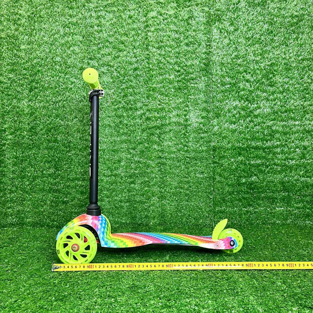 Самокат триколісний Skyper MINI колеса PU 120мм на 2-4 роки Салатовий Вид 4 (112-40103) Чернигов - изображение 2