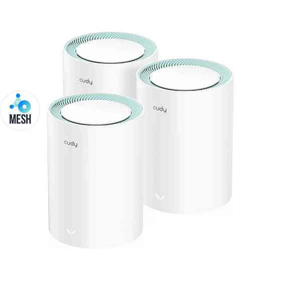 Маршрутизатор Wi-Fi Mesh-система WiFi 5 Cudy M1300 (3-Pack) дводіапазонний гігабітний Вінниця
