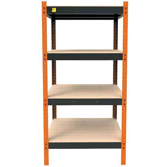 Металлический усиленный стеллаж Emby Heavy Series (размер 2000х900x600мм) 4 полки ДСП до 300кг Винница