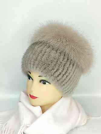 Хутряна жіноча шапка кубанка Ліа Бежевий Харків