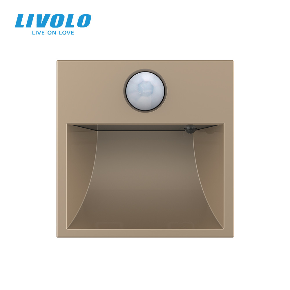 LIVOLO Механізм прохідний автоматичний світильник для сходів підлоги датчик руху темряви, золот Коломия - фото 6