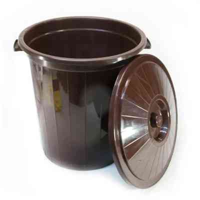 Контейнер для сміття Горизонт 41 x 38 см Коричневий 30 л (гор-02041/коричневий) Вінниця