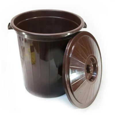 Контейнер для мусора Горизонт 41 x 38 см Коричневый 30 л (гор-02041/коричневий) Винница - изображение 1