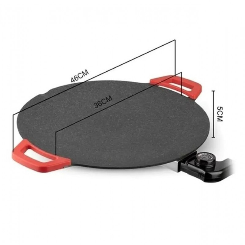 Електрогриль Domotec/RAF R-5304 36см 1800Вт, Електросковорода з індикатором роботи Одеса - фото 3