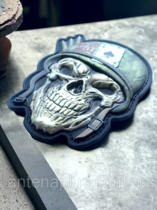 “Skull.Go to hell” шеврон / патч Киев - изображение 3