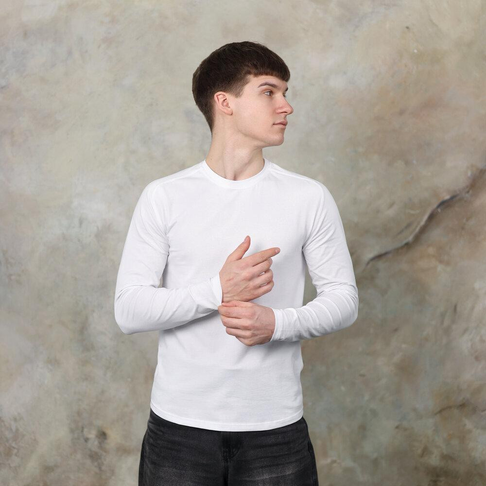 Белый мужской лонгсив Pobedov Dune. Белая мужская кофта весна/осень Киев - изображение 4