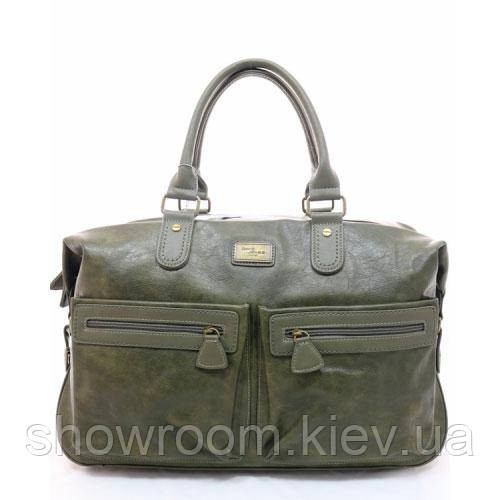 Чоловічі дорожні стильні сумки David Jones (355) хакі Київ - фото 1