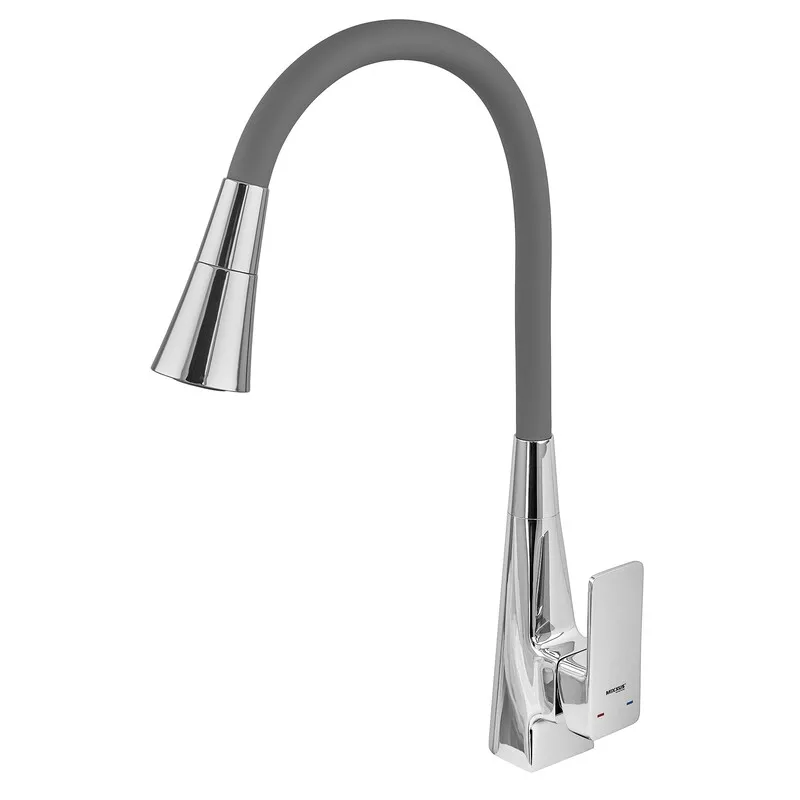 Змішувач для кухні Mixxus Etna 014-T (NUT) Refl.Grey (Колір хром+силіконовий вилив сірий) (MI8420)   ( 22941 ) Харків - фото 2