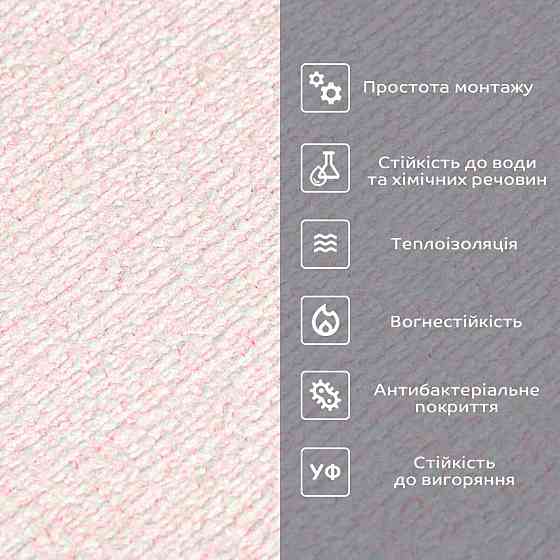 Самоклеючі шпалери 2800х500х1,5мм Рожевий з білим YM-04 (D) SW-00002024 Дніпро