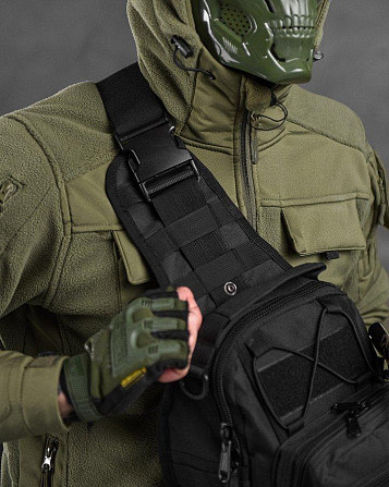 Сумка-слинг тактическая SILVER KNIGHT 7л black ОИ4979 Киев - изображение 7