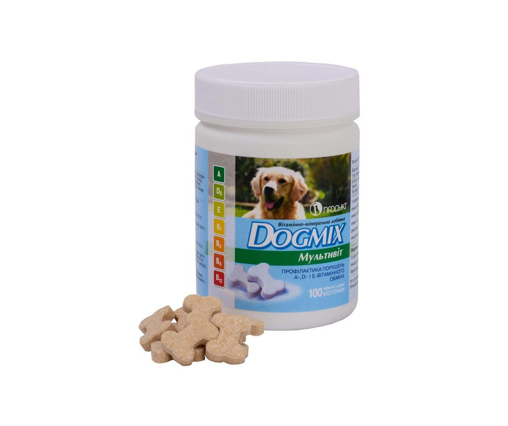 Вітамінно-мінеральна добавка DOGMIX (Догмикс) мультивіт №100, Продукт Вінниця - фото 1