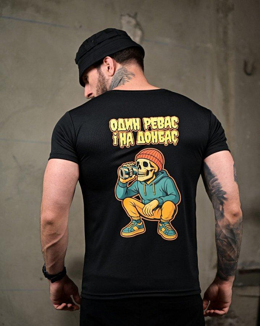 Тактична потовідвідна футболка Revo black ПП7727 Одеса - фото 1