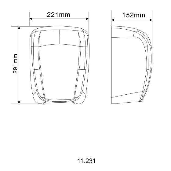 Сушарка для рук HOTEC 11.231 ABS White сенсорна, корпус пластик білий (220В ,1800Вт) Тернополь
