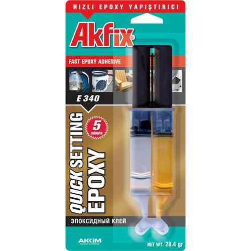 Клей епоксидний Akfix E340 (шприц) Полтава