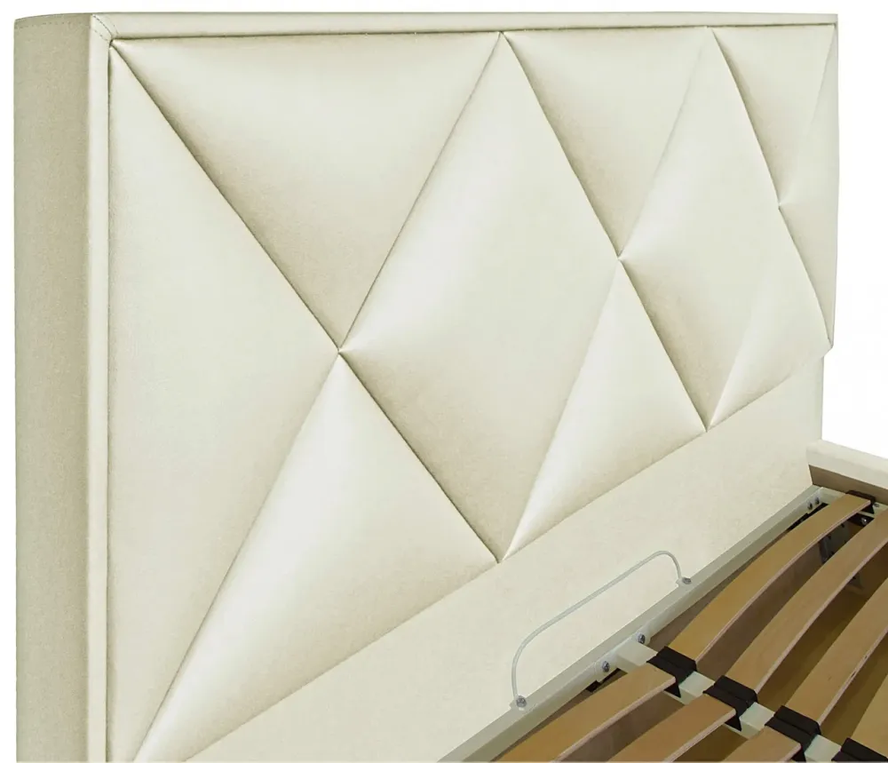 Кровать Двуспальная Leeds Comfort 180 х 190 см Fly 2200 A1 С подъемным механизмом и нишей для белья Белый Киев - изображение 3