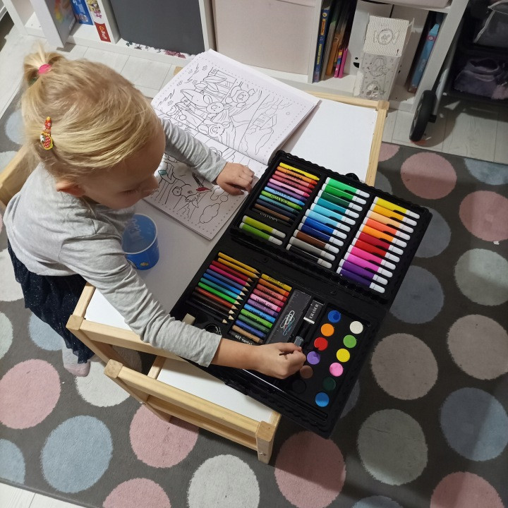 Набір для малювання з 86 елементами у валізі: олівці та фломастери Maaleo (9173) Нововолинськ - фото 9