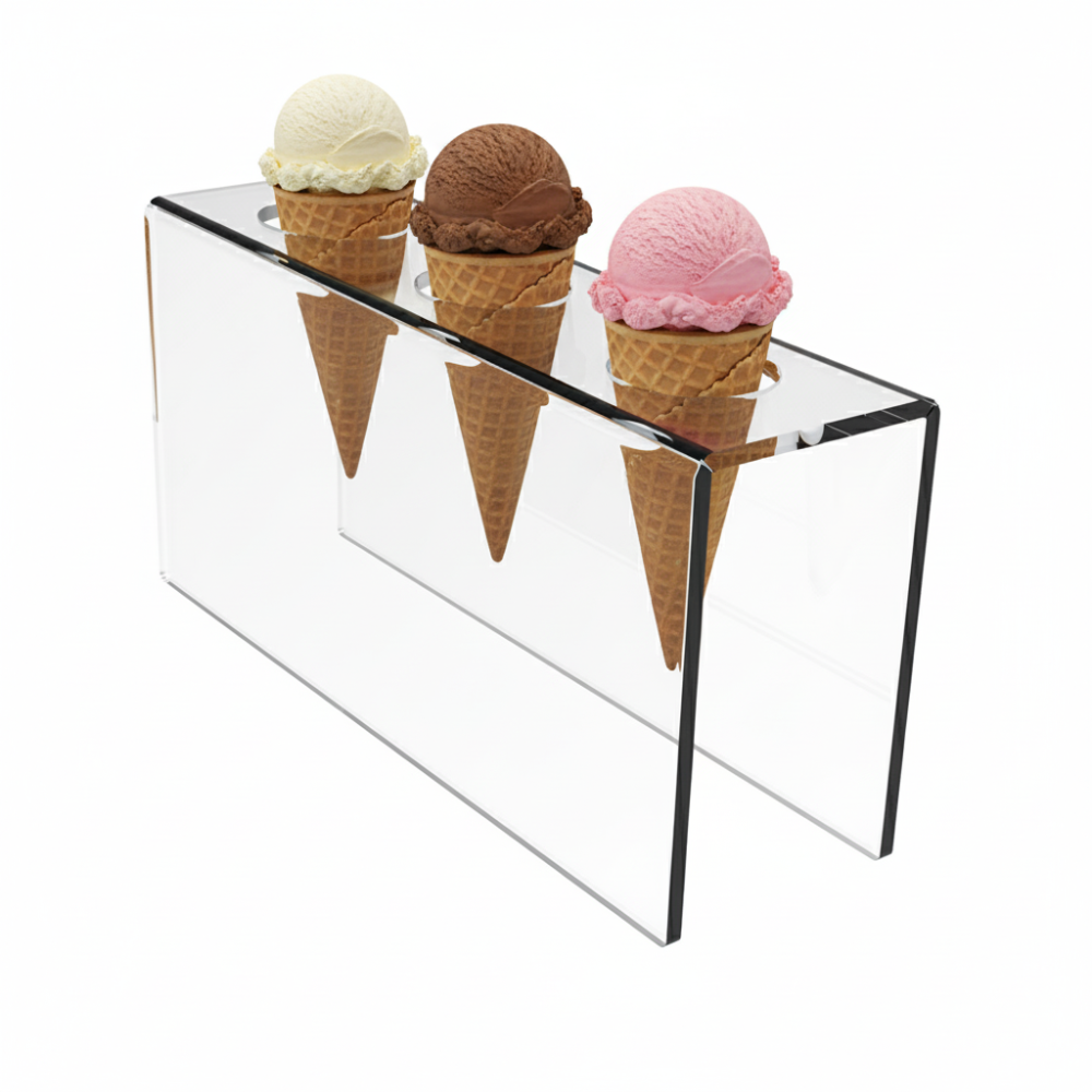 Подставка EKOSTAR для вафельного рожка на 3шт. Акрил 3 мм Киев - изображение 1