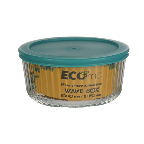 Контейнер для харчових продуктів 1000мл круглий Wave Box ECOMO Житомир - изображение 1