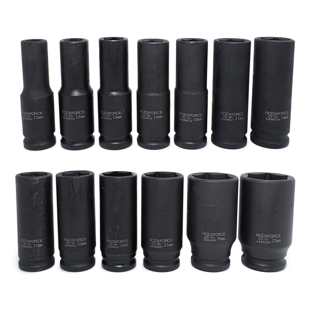 Набір головок ударних глибоких 13пр., 1/2 "(10, 12-15, 17, 19, 21, 22, 24, 27, 30, 32мм), на пластик Одеса - фото 3