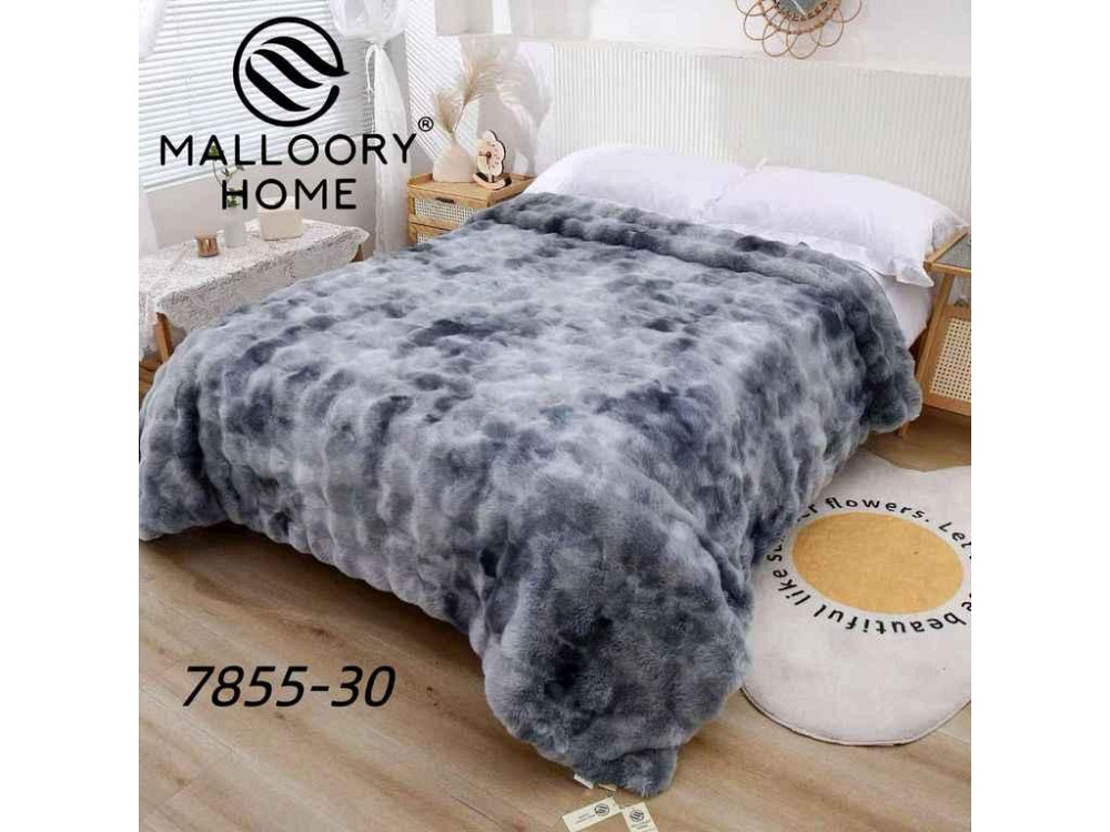 Плед 200*230 шиншилла арт.7855 светло-серый ТМ MALLORY HOME Киев - изображение 1