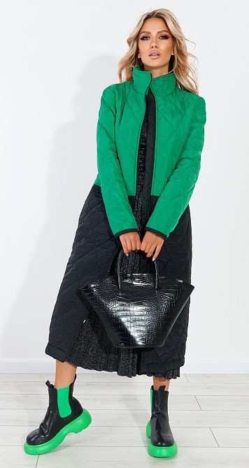 Двоколірне пальто Київ - фото 2