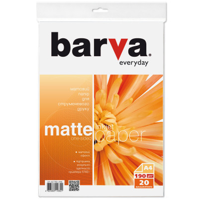 Фотобумага Barva A4 Everyday matted 190г 20с (IP-AE190-290) Винница - изображение 1