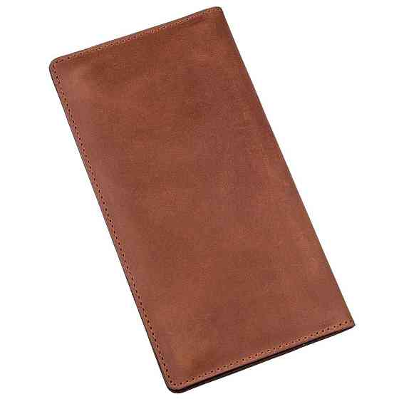 Гаманець чоловічий вертикальний матовий Рудий (SHVIGEL) Київ