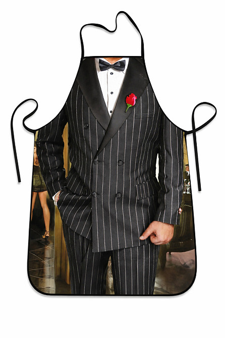 Прикольный фартук для мужчин Костюм 75 на 60 см черный Киев - изображение 2