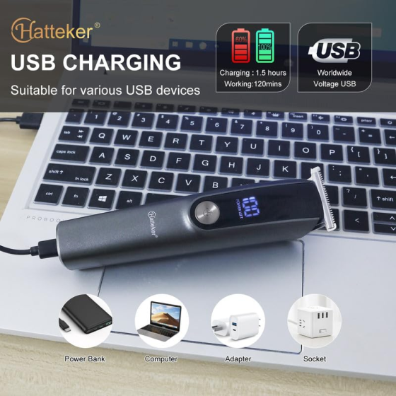 Машинка для стрижки волос HATTEKER HT-621 HATTEKER HT-621 Професійний набір для догляду за волоссям 12 в 1 Наб Киев