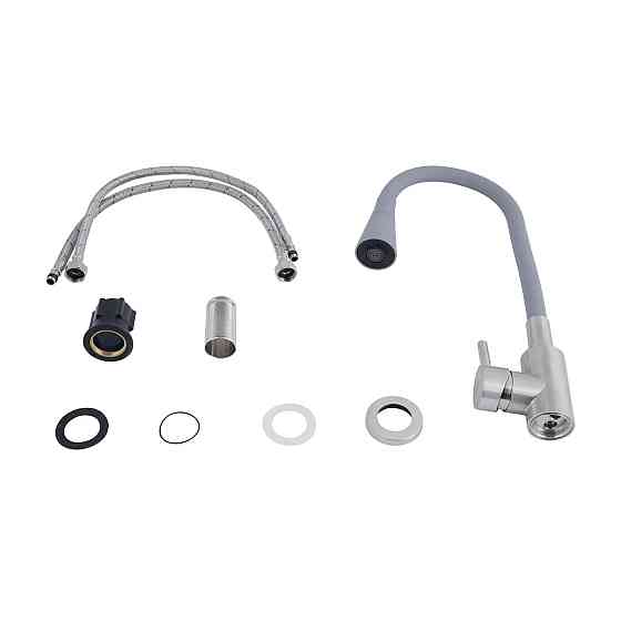 Смеситель для кухни Lidz Aria 015F31 с гибким изливом (k35) LDARI015F31GNK31871 GNK Киев