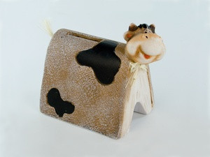 Статуетка із кераміки Корова Київ - фото 1