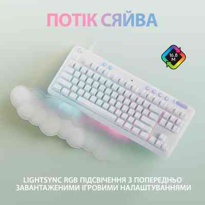 Клавиатура Logitech G713 Aurora Gaming GX Red USB UA Off-White (920-010678) Винница
