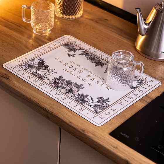 Диатомитовый коврик на кухню для сушки посуды Garden Realm 30×40 (см) HP-42-23 Киев