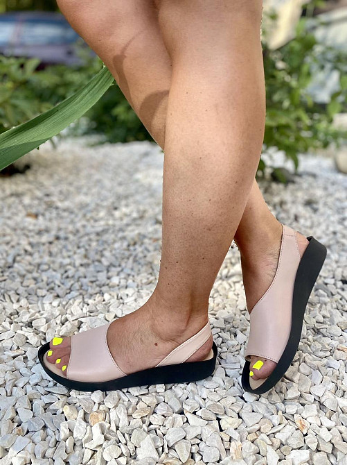 D and V Босоніжки жіночі D and V 2712 пудра (літо, шкіра натуральна) (2519) 36р.37р.38р. Коломия - фото 6