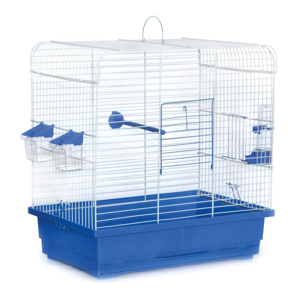 Простора клітка Інесса для всіх дрібних птахів з аксесуарами цинкова (48 х 31 х 51 см), Лорі Київ - фото 1