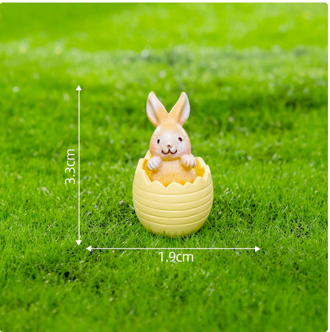 Кролик з писанкою мініатюрны фігурки для флораріуму та великодніх композицій. Одеса - фото 19