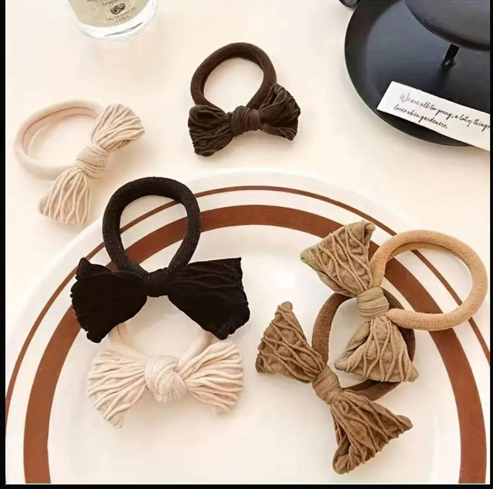 Набір резинок для волосся з бантиками, 10 штук Київ - фото 1