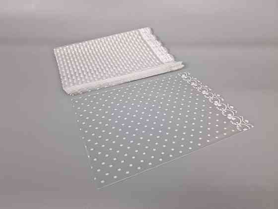 Пакет з малюнком для пакування подарунків (20*30) No382 (4) (ажурний) "Сніжинки" (100 шт.) Харків