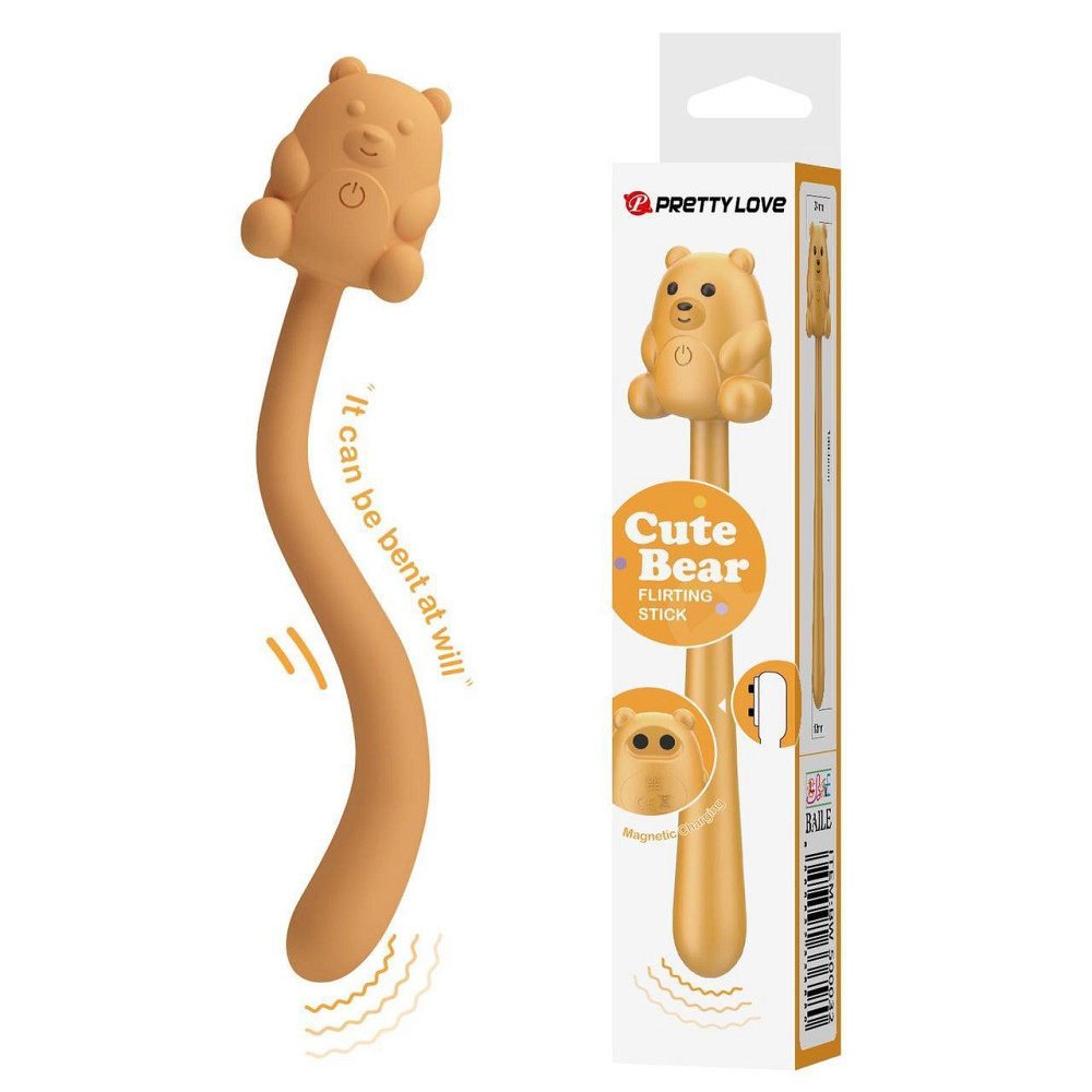 Вібратор CUTE BEAR, Flirting Stick, 7 vibration functions, Magnetic USB charging Sex Aura Київ - фото 1