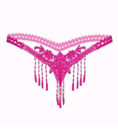 Стрінги з бусами малинові - розмір універсальний Київ