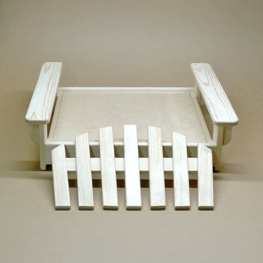 Лежак деревянный для собаки 