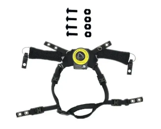 Обвес для шлема MICH подвесная система + защитные подушки + боковые рельсы ARC + шрауд (Черный) Винница - изображение 2