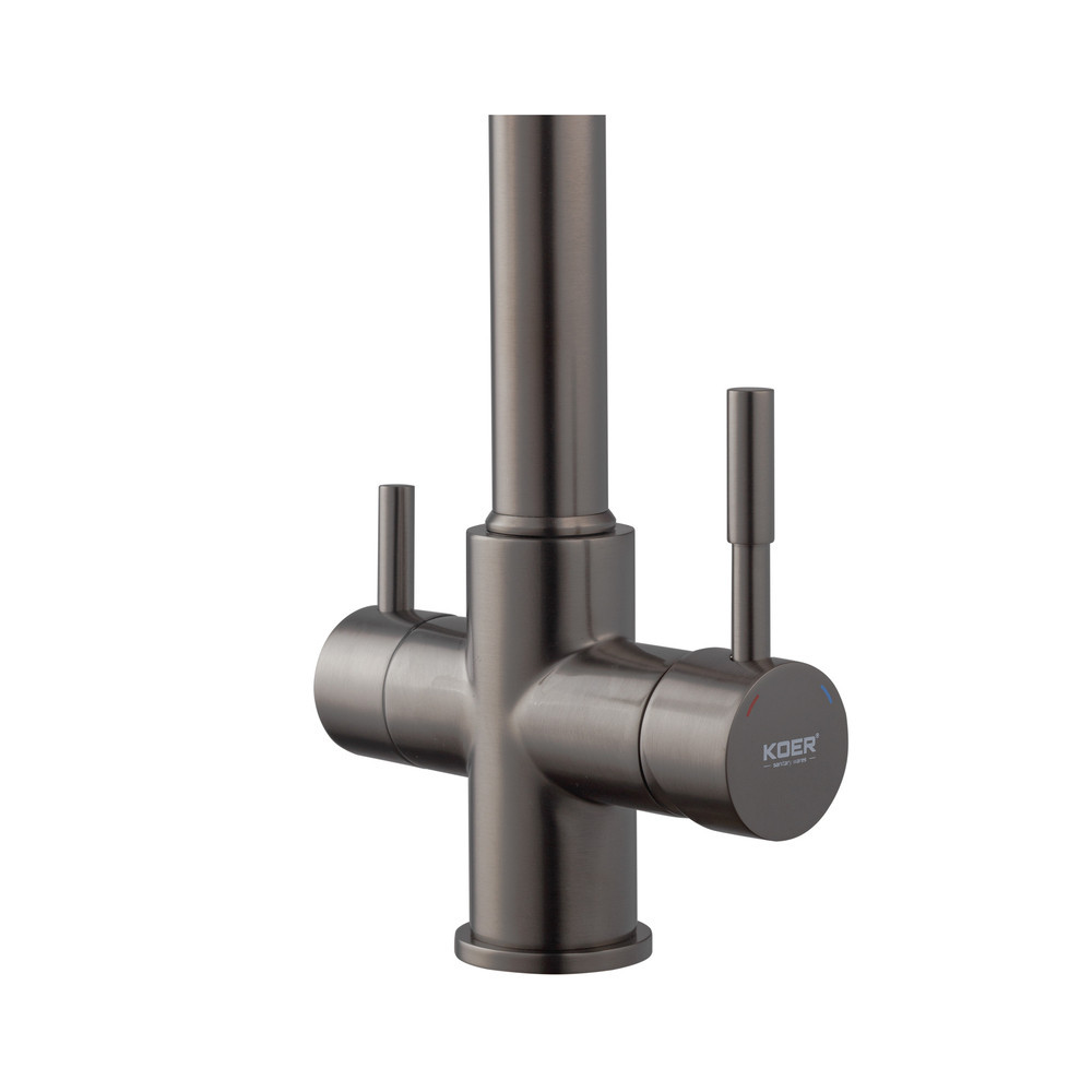 Кухонный смеситель Koer KB-72025-07 с питьевой водой и пружинным изливом (KR5016) Харьков - изображение 5