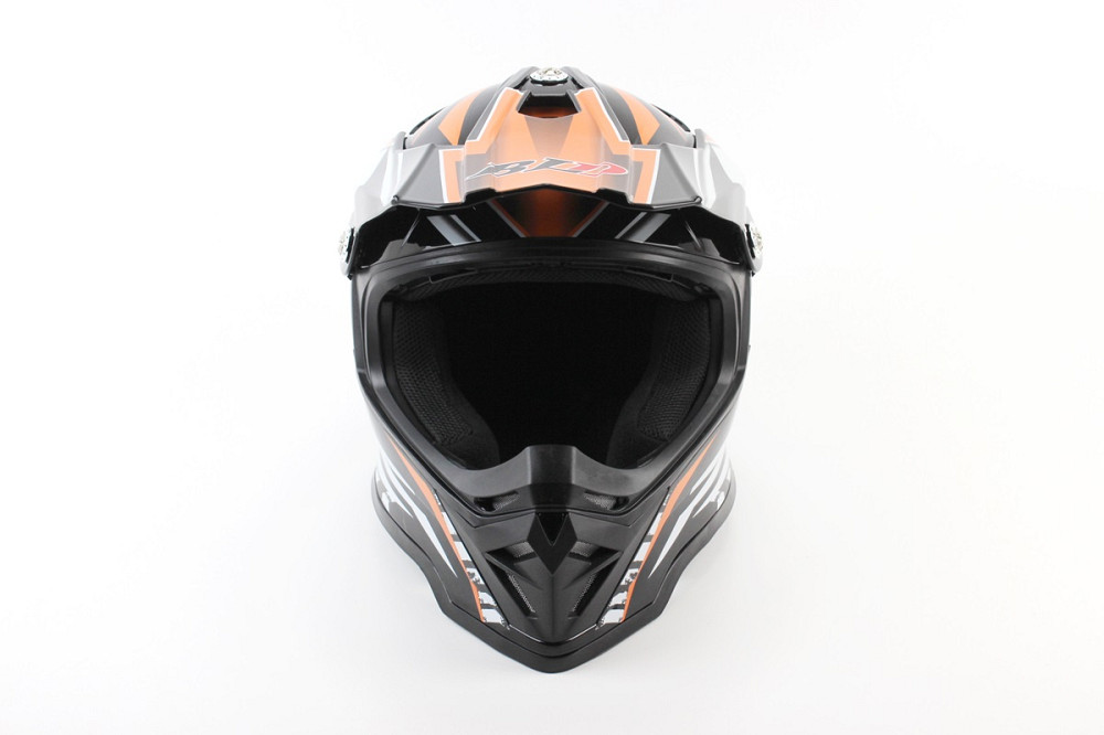 Шолом кросовий/ендуро/АТV BLD-819-7 М (57-58см), ЧОРНО-ПОМАРАНЧЕВИЙ Киев - изображение 4