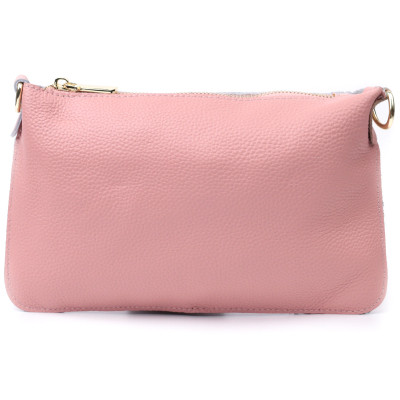 Сумка Vintage Жіноча з двома ременями з натуральної шкіри Рожева (22644) Вінниця - фото 11