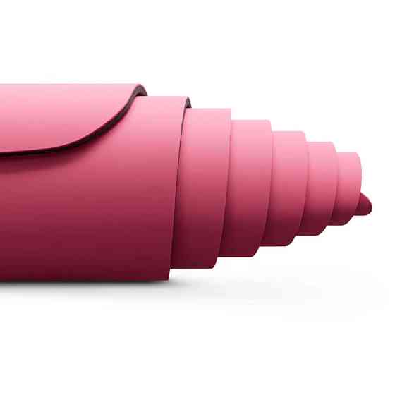 Коврик для фитнеса Hop-Sport PU нескользящий для йоги пилатеса растяжки дома и спортзала розовый  йога мат Киев