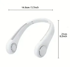 Портативний акумуляторний вентилятор на шию Neck Fan Х5, безлопатевий USB вентилятор для прогулянок і спорту Одеса